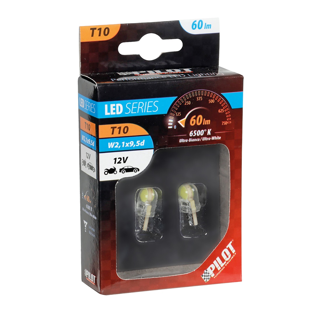 T10 W5W 12V W2,1X9,5D 6.500K 60LM 6COB LED Λευκο (καρφωτο) 2τεμ. - Thumbnail 2