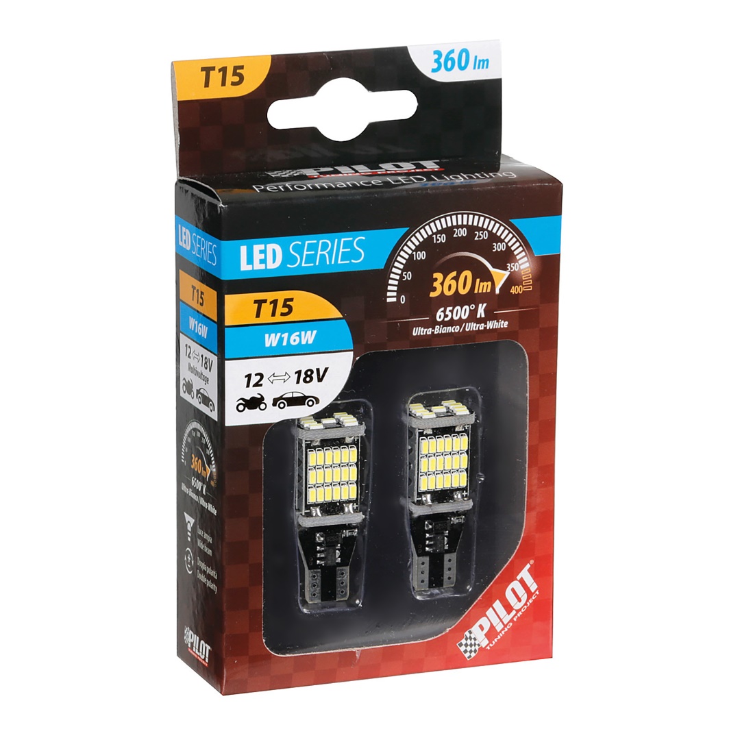 T15 12-18V W2,1X9,5D 6.500K 360LM 45SMD LED Λευκο (καρφωτο-διπλης Πολικοτητας) 2τεμ. - Thumbnail 3