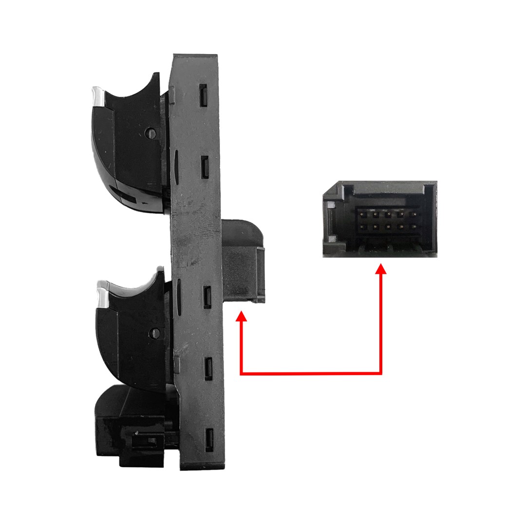 Διακοπτης Για Audi A3 2003+ / A6 2004+ / Q7 2006+ Πολλαπλος Παραθυρων 10 Pin NTY - Orig. 4F0959851H / 4F0959851H5PR - 1 Τεμ. - Thumbnail 2