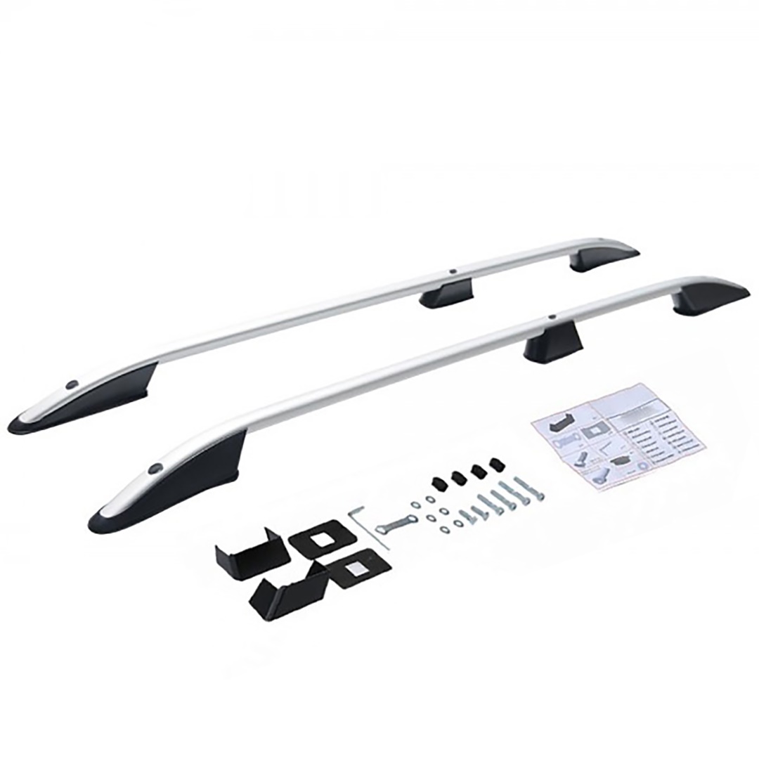 Μπαρες Οροφης Για Mercedes Citan Elegance W415 2013+ Κοντο / Renault Kangoo 2008-2021 Παραλληλες Αλουμινιου Ασημι - Thumbnail 6