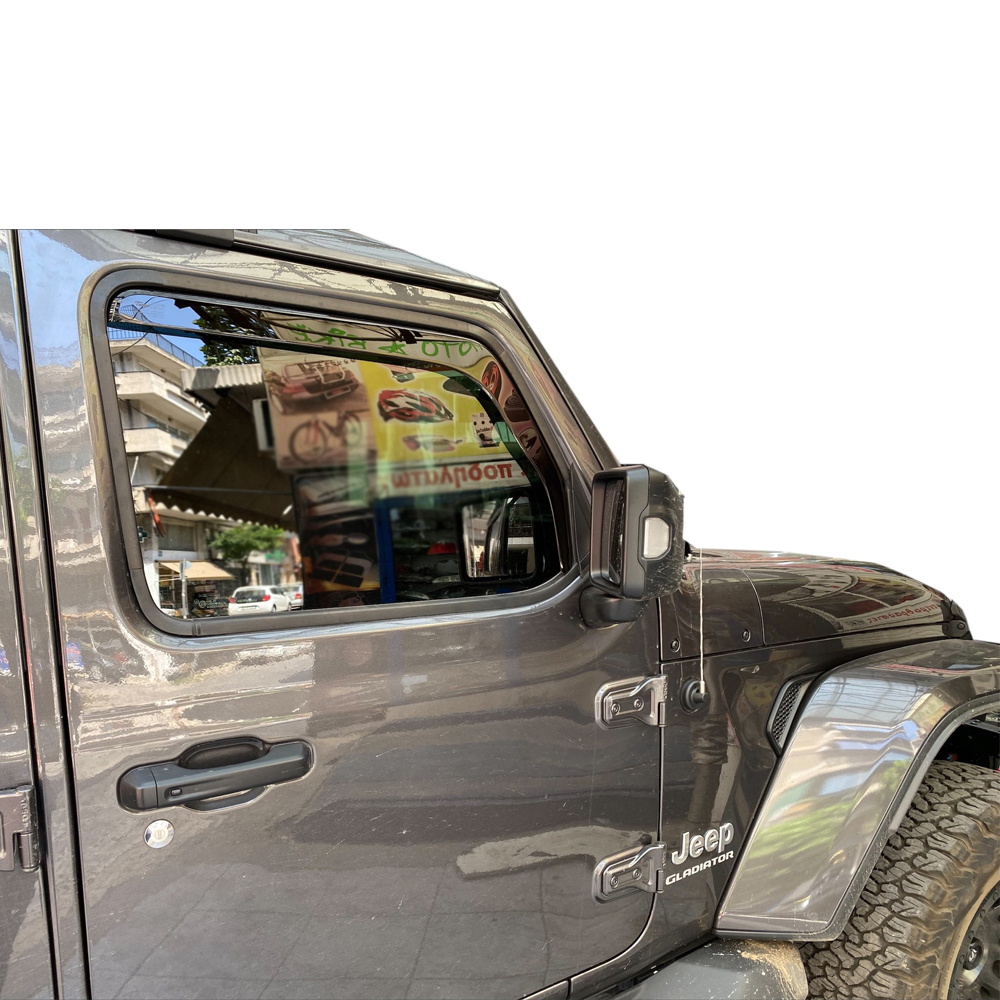 Ανεμοθραυστες Για Jeep Wrangler / Gladiator Jl Iv 5D 2019+ Ζευγαρι Απο Ευκαμπτο Φιμε Πλαστικο HEKO - 2 Τεμ. - Thumbnail 8