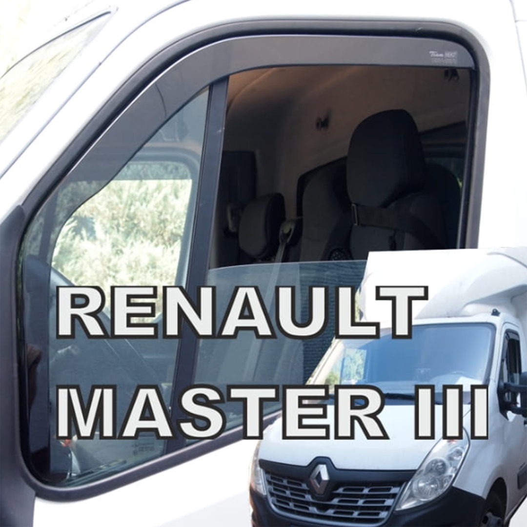Ανεμοθραυστες Για Opel Movano B 2010+ / Renault Master 3 2010+ / Master Iv 2019+ / Nissan NV400 2011+ Μακρυ Ζευγαρι Van Απο Ευκαμπτο Φιμε Πλαστικο HEKO - 2 Τεμ. - Thumbnail 3