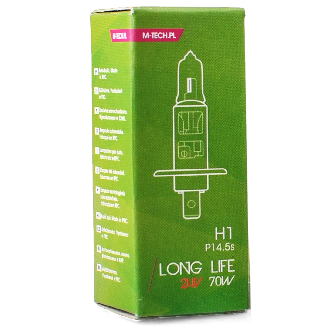 H1 24V 70W P14,5S Powertec Long Life Αλογονου 1τεμ. Κουτι M-TECH - Thumbnail 3
