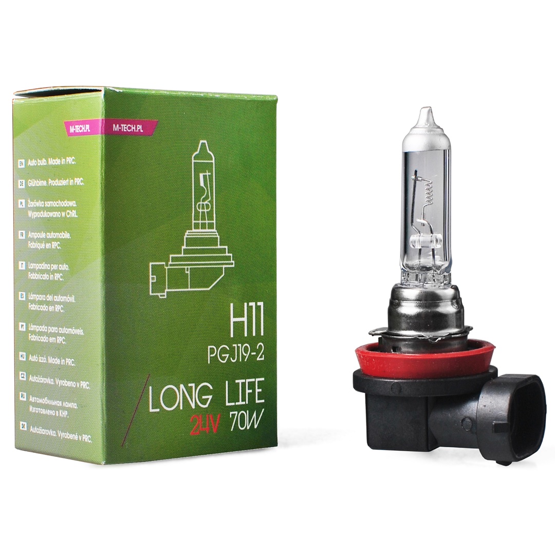 H11 24V 70W PGJ19-2 Powertec Long Life Αλογονου 1τεμ. Κουτι M-TECH - Thumbnail 2