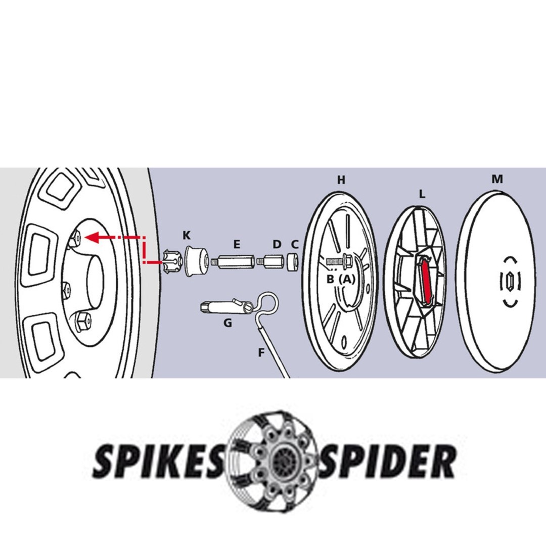 Ανταπτορες 17 Mm Για Spikes Spider Αλυσιδες (2 Τεμ.) - Thumbnail 4