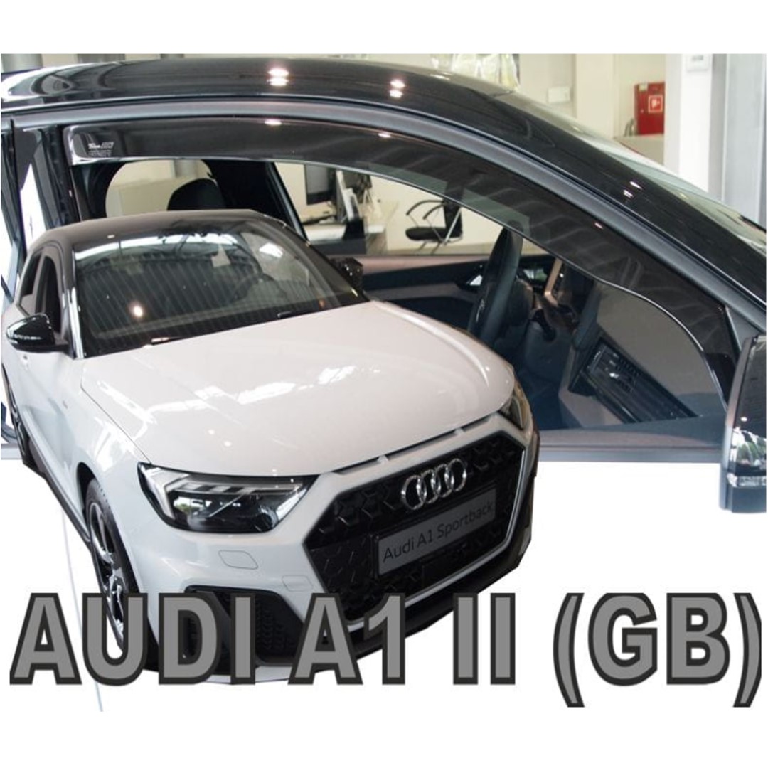 Ανεμοθραυστες Για Audi A1 5D 2018-2021 Ζευγαρι Απο Ευκαμπτο Φιμε Πλαστικο HEKO - 2 Τεμ.