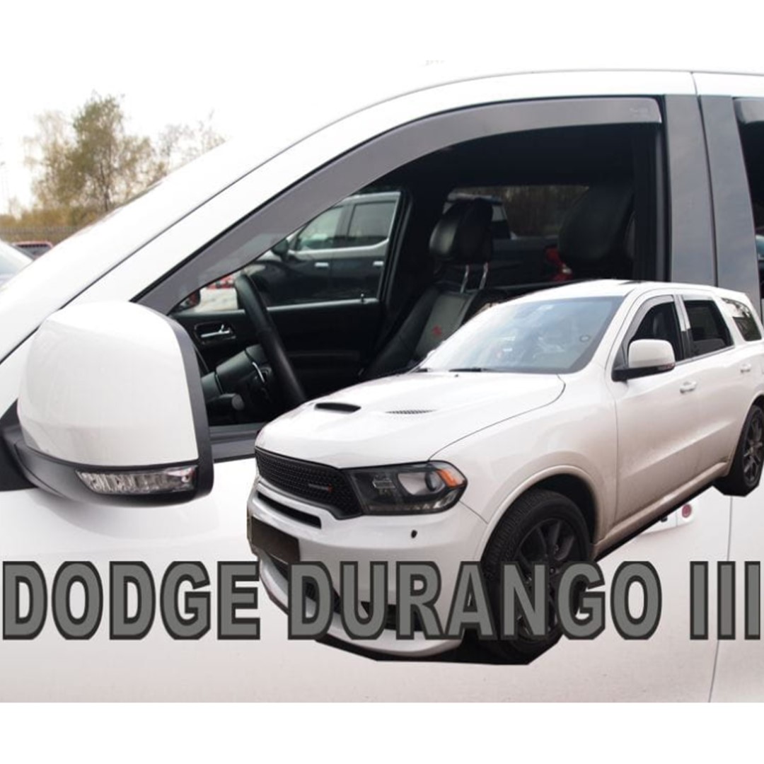 Ανεμοθραυστες Για Dodge Durango 5D 2011-2021 Ζευγαρι Απο Ευκαμπτο Φιμε Πλαστικο HEKO - 2 Τεμ.