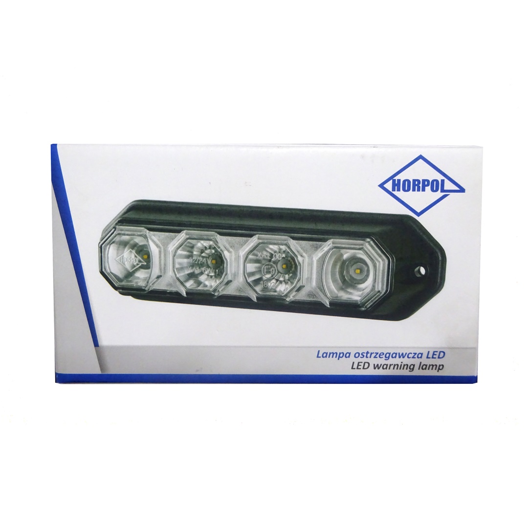 Φως Προειδοποιησης 12/24V HOR78 6W 4LED 143X35MM Πορτοκαλι - Thumbnail 3