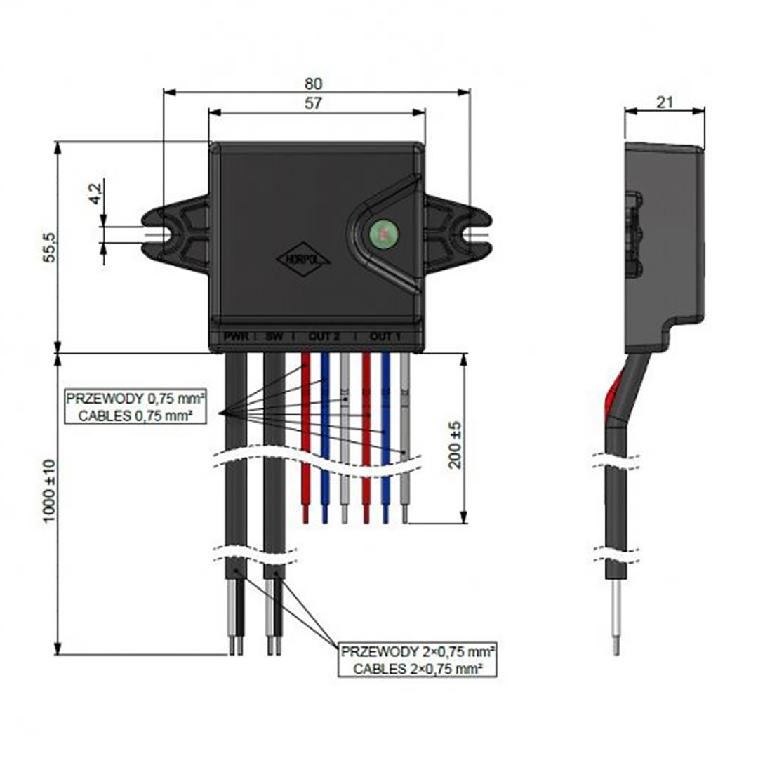 Πλακετα Συγχρονισμου Control Unit Χωρις Τηλεχειρισμο Για Φωτα Προειδοποιησης HOR78 - Thumbnail 2