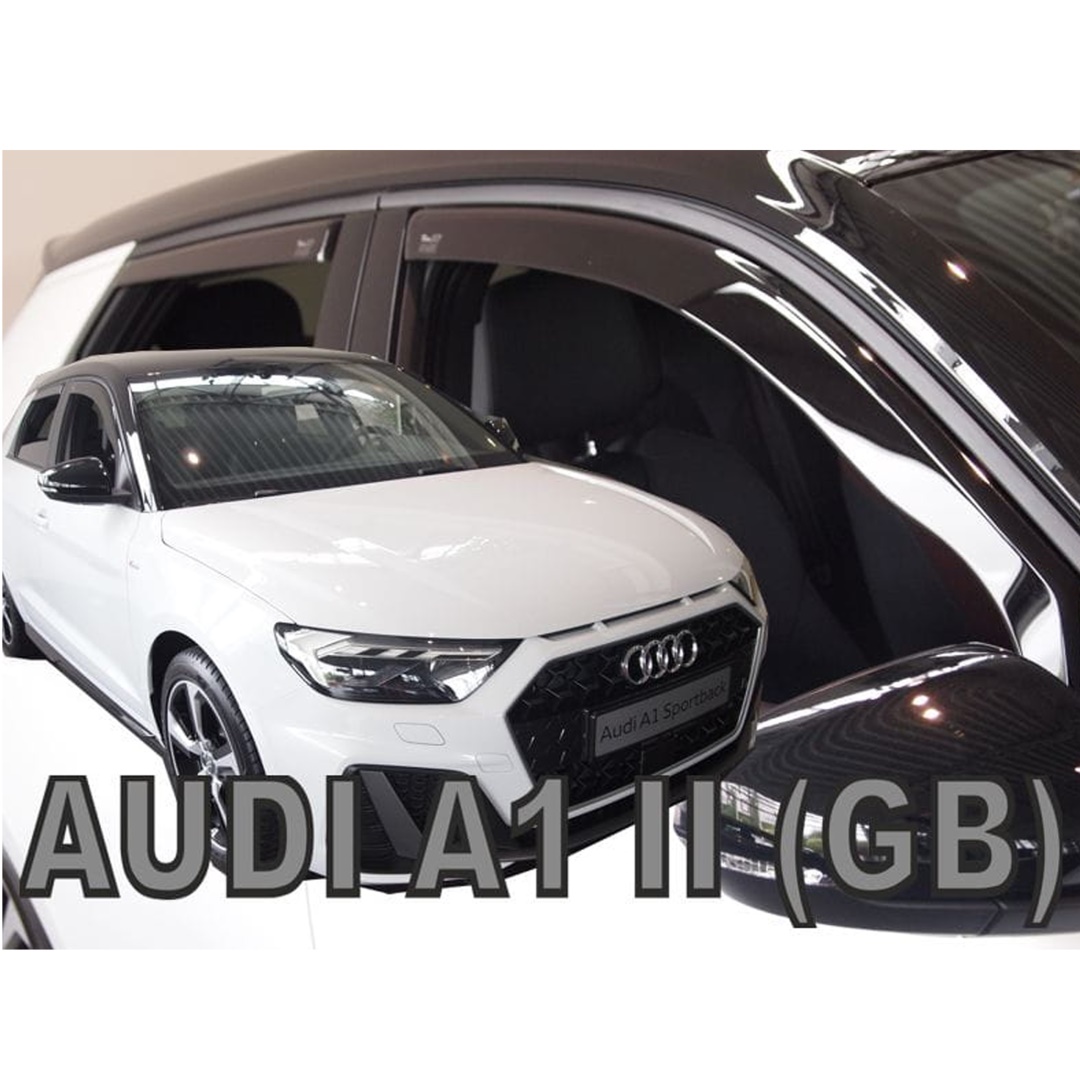 Ανεμοθραυστες Για Audi A1 5D 2018+ Σετ Αυτοκινητου Απο Ευκαμπτο Φιμε Πλαστικο HEKO - 4 Τεμ.