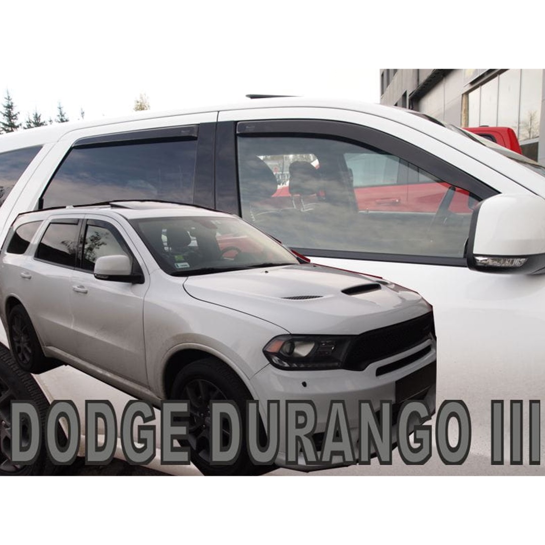 Ανεμοθραυστες Για Dodge Durango 5D 2011+ Σετ Αυτοκινητου Απο Ευκαμπτο Φιμε Πλαστικο HEKO - 4 Τεμ.