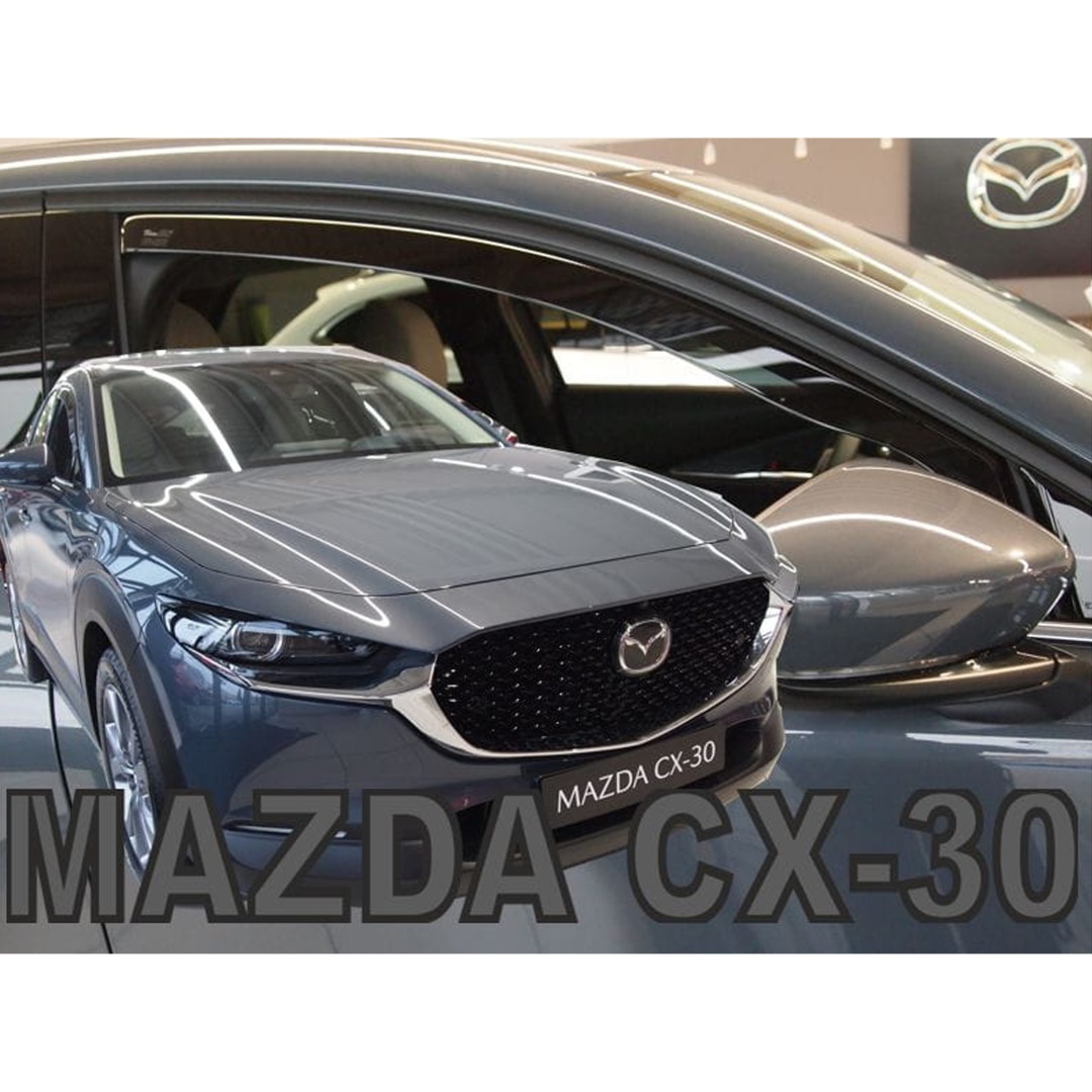 Ανεμοθραυστες Για Mazda CX-30 5D 2019+ Ζευγαρι Απο Ευκαμπτο Φιμε Πλαστικο HEKO - 2 Τεμ.
