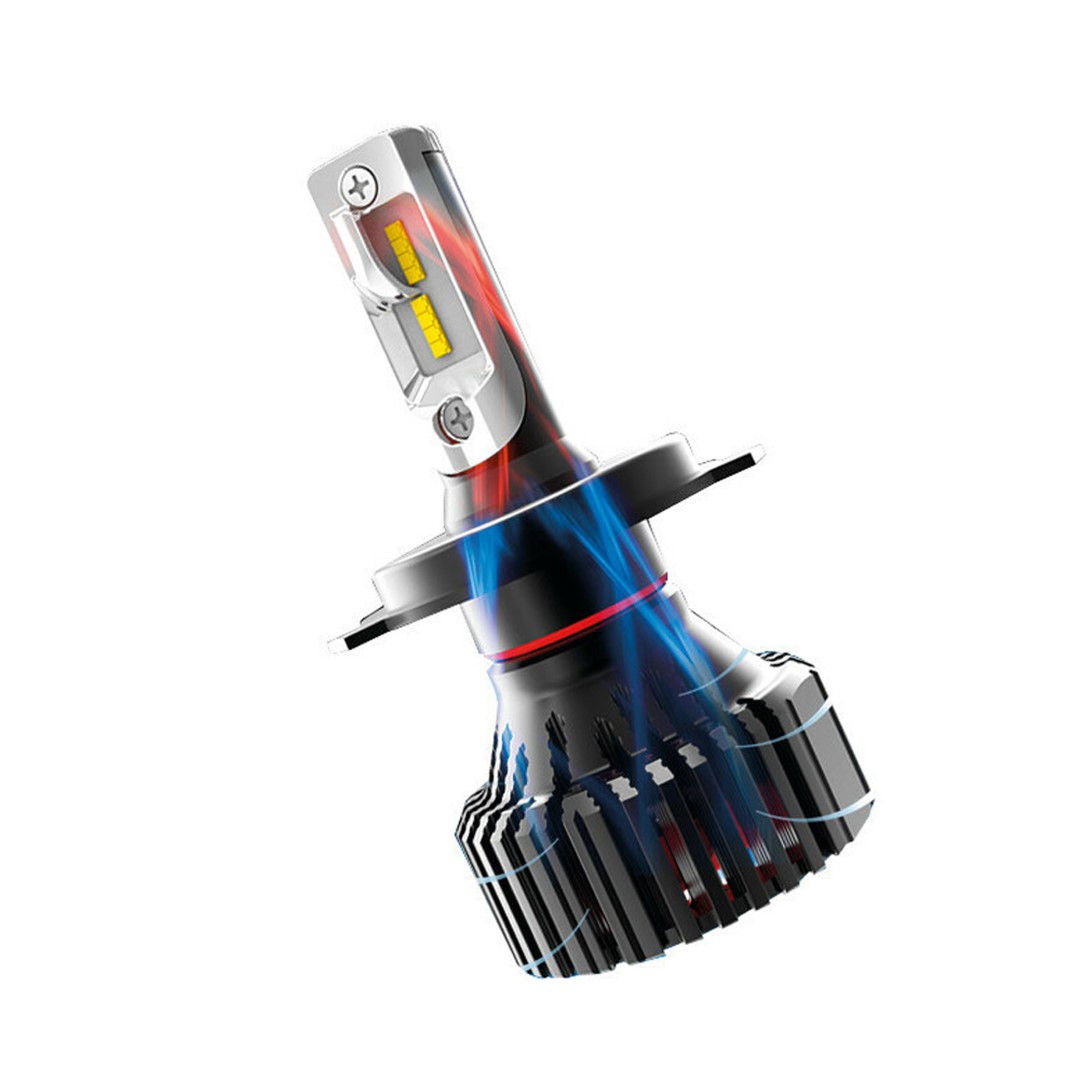 H4 9-32V 6.500K 8.000LM 60W P43T Halo LED Serie 6 Standard 16LED Zes 2τεμ. LED Kit - Thumbnail 2