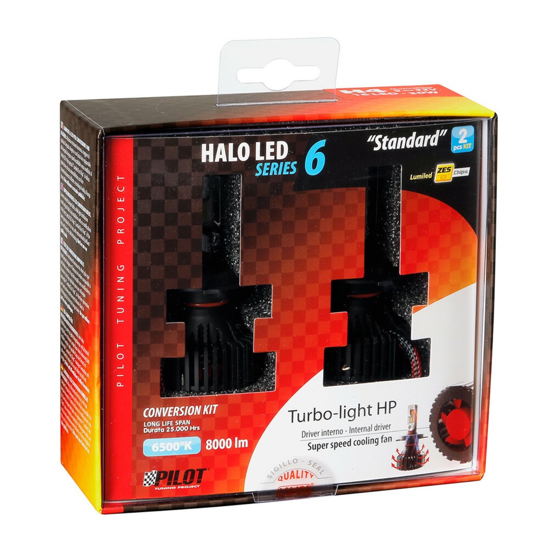 H4 9-32V 6.500K 8.000LM 60W P43T Halo LED Serie 6 Standard 16LED Zes 2τεμ. LED Kit - Thumbnail 6