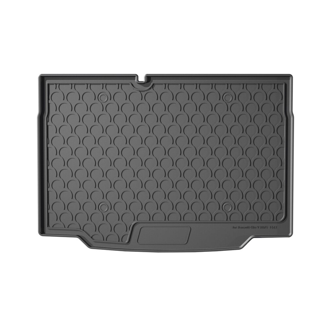 Πατακι Σκαφη Πορτ Μπαγκαζ Για Renault Clio V 5D 08/2019+ (κατω Επιπεδο) Sumisura Trunk Mat Απο Αοσμο, Μη Τοξικο, Οικολογικο Και Ανακυκλωσιμο Συνθετικο Λαστιχο Σε Μαυρο Χρωμα Με Υποδοχη Για Προεκταση L2519.8 - L2519.9 LAMPA - 1 Τεμ.
