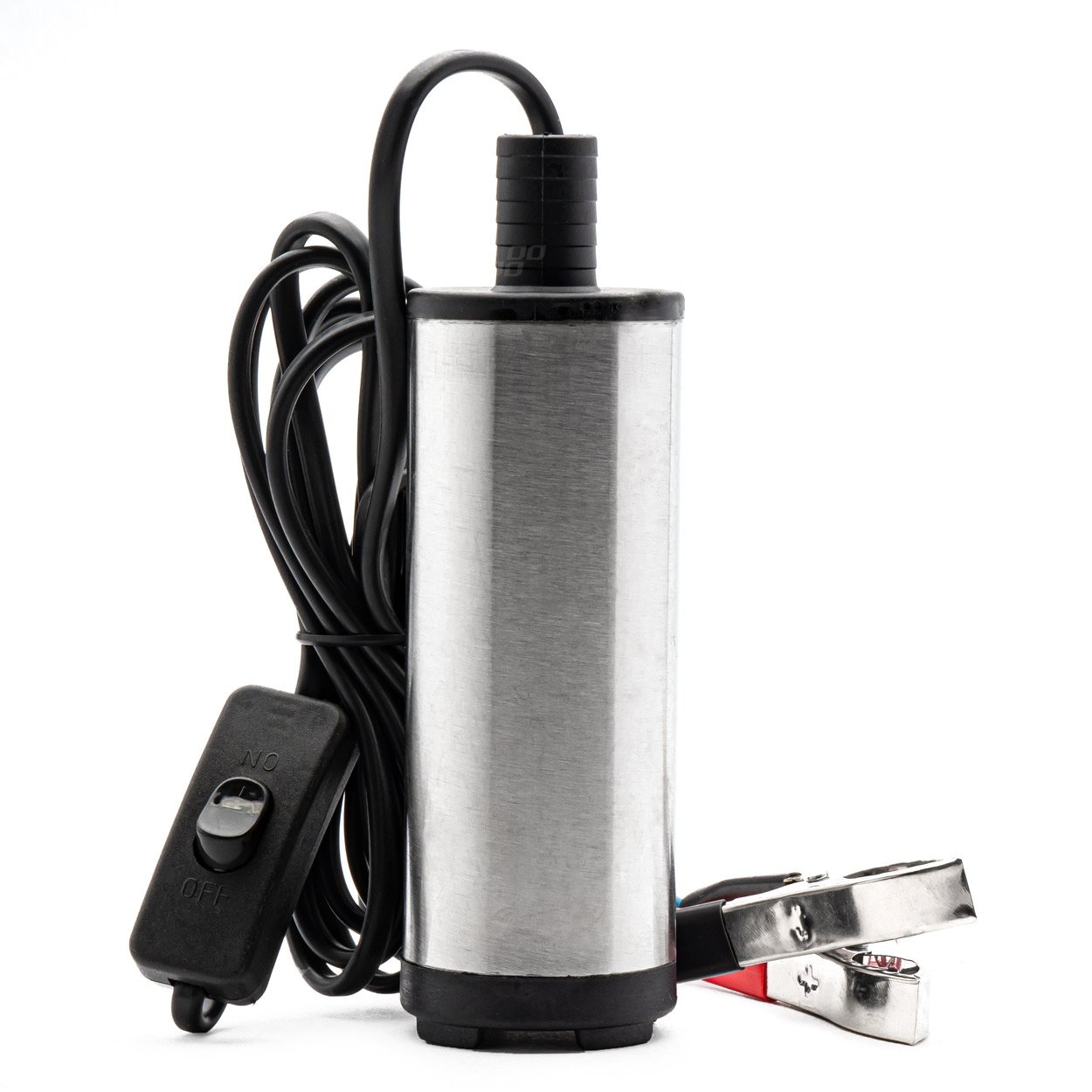 Amio - Αντλία Αναρρόφησης Υγρών Ηλεκτρική 24V 60W διαμέτρου 51mm με παροχή 25L/min για άντληση πετρελαίου και λαδιού με υψηλή απόδοση και εύκολη χρήση σε δεξαμενές - 1 Τεμ. (02069/AM)