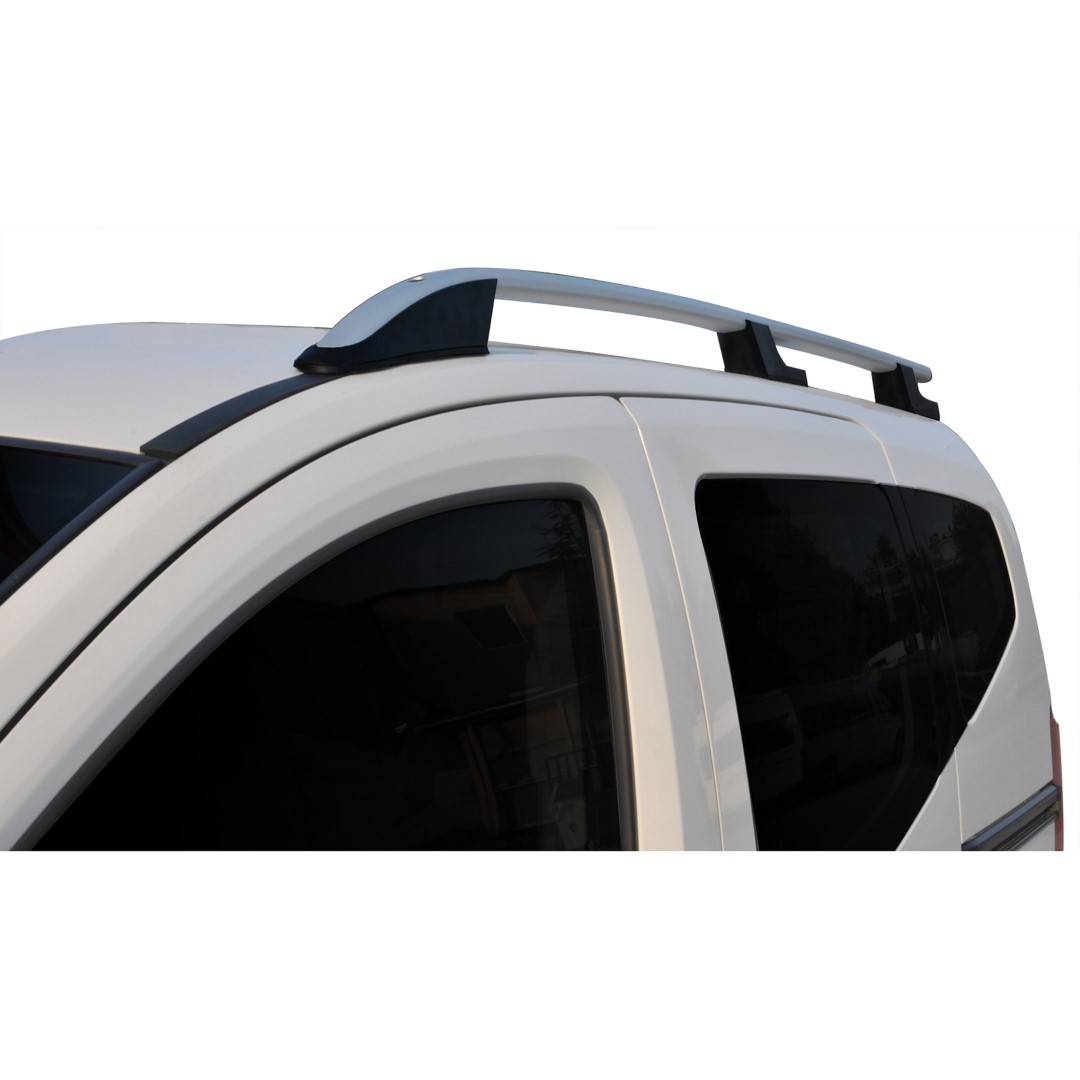 Μπαρες Οροφης Για Citroen Nemo 2008+ /peugeot Bipper 2008+ / Fiat Fiorino 2008+ Παραλληλες Αλουμινιου 2 Τεμ. Ασημι - Thumbnail 2