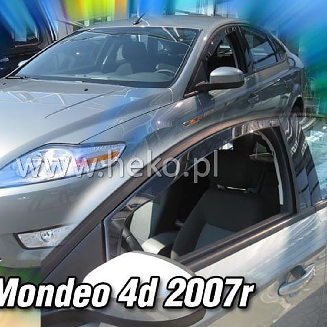 Ανεμοθραυστες Για Ford Mondeo 4D/5D 2007-2014 Ζευγαρι Απο Ευκαμπτο Φιμε Πλαστικο HEKO - 2 Τεμ.