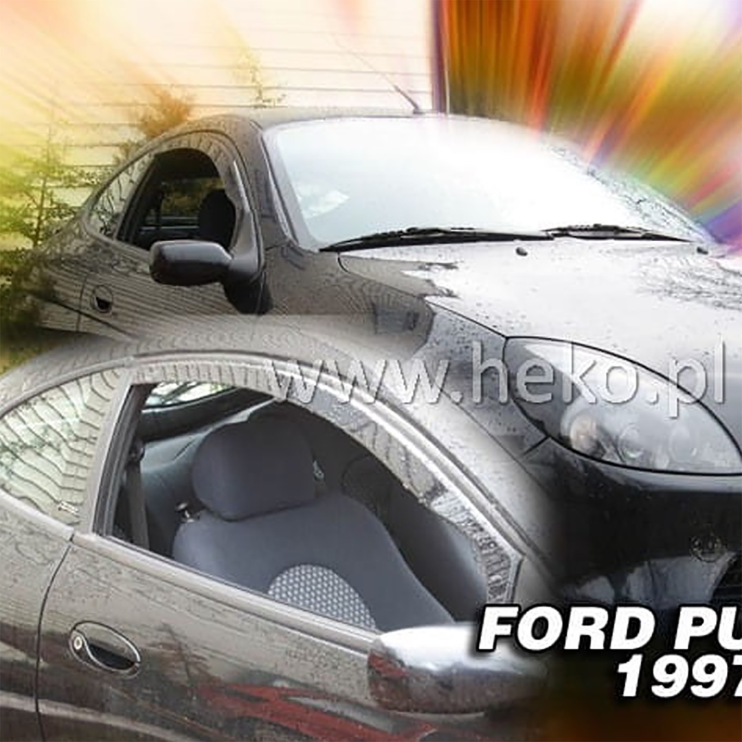 Ανεμοθραυστες Για Ford Puma 3D 1997-2002 Ζευγαρι Απο Ευκαμπτο Φιμε Πλαστικο HEKO - 2 Τεμ.