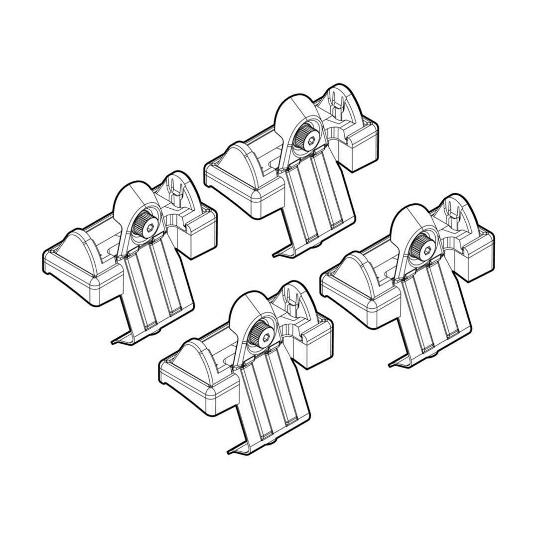 Ακρα Για Μπαρες NORDRIVE Για Fiat Grande Punto 3D/5D 09/05-04/12 Kit