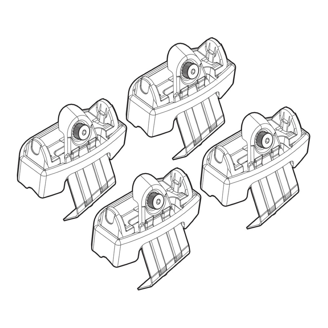 Ακρα Για Μπαρες NORDRIVE Για Skoda Rapid Spaceback 11/13+ Kit