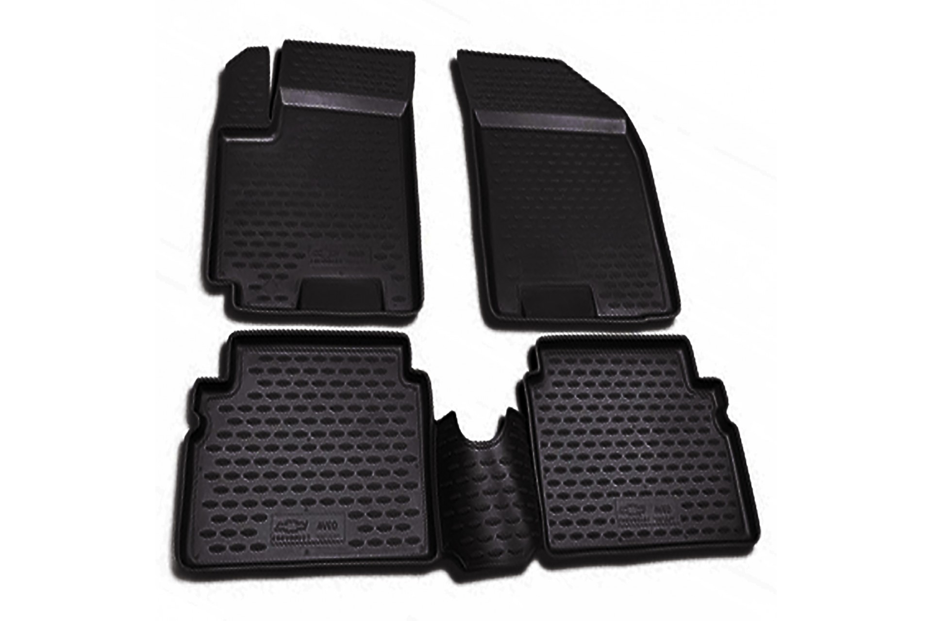 ΠΑΤΑΚΙΑ ΣΕ ΣΚΑΦΗ TPE ΛΑΣΤΙΧΟ ΓΙΑ CHEVROLET AVEO 5D 2012-2015  ΣΕ ΜΑΥΡΟ ΧΡΩΜΑ NOVLINE - 4 ΤΕΜ.