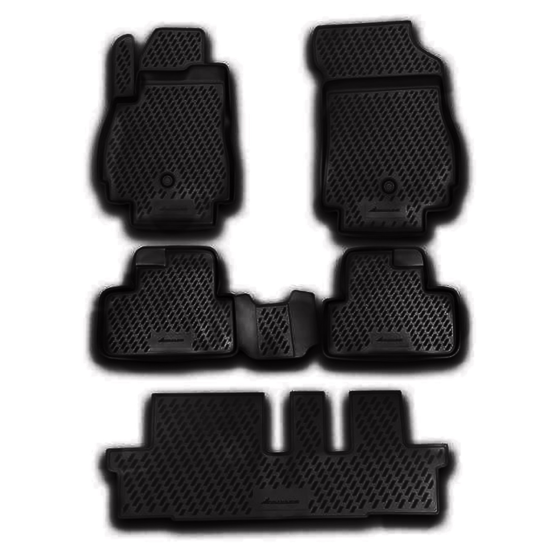 Πατακια Σε Σκαφη Tpe Λαστιχο Για Chevrolet Orlando 5D 2011-2015 Σε Μαυρο Χρωμα NOVLINE - 5 Τεμ.