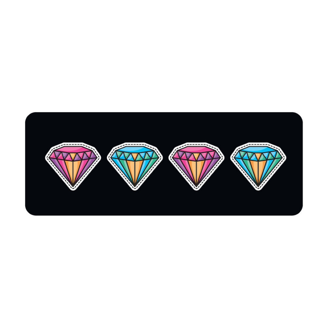Καλυμμα Τιμονιου Skin-cover Diamond (διαμαντια) 38/40CM (m) Μαυρο Ελαστικο Πολυεστερικο 2MM Παχος - Thumbnail 2