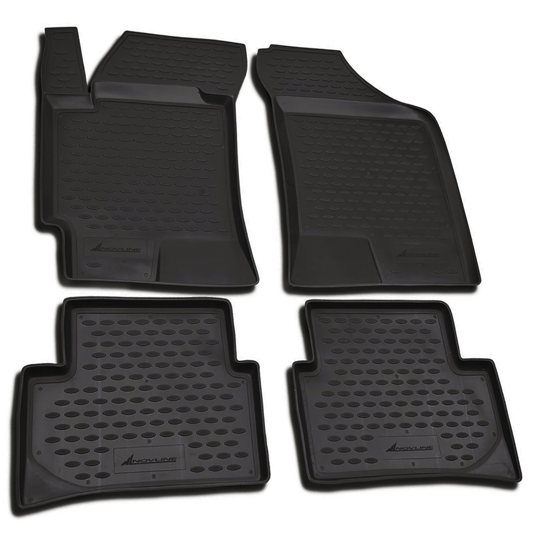 ΠΑΤΑΚΙΑ ΣΕ ΣΚΑΦΗ TPE ΛΑΣΤΙΧΟ ΓΙΑ HYUNDAI COUPE 2001-2009  ΣΕ ΜΑΥΡΟ ΧΡΩΜΑ NOVLINE - 4 ΤΕΜ.