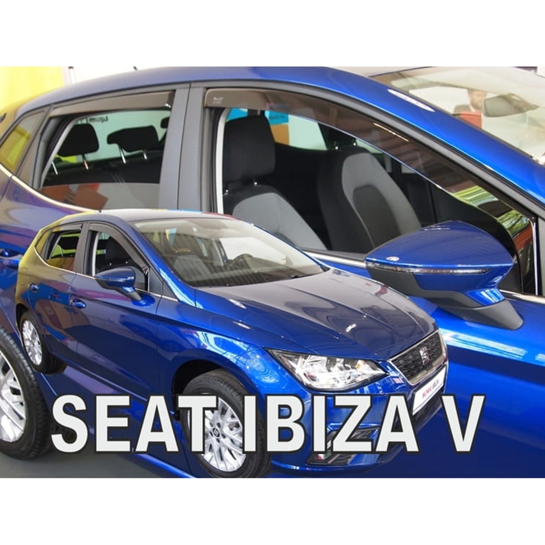 Ανεμοθραυστες Για Seat Ibiza 5D 2017+ Σετ Αυτοκινητου Απο Ευκαμπτο Φιμε Πλαστικο HEKO - 4 Τεμ.