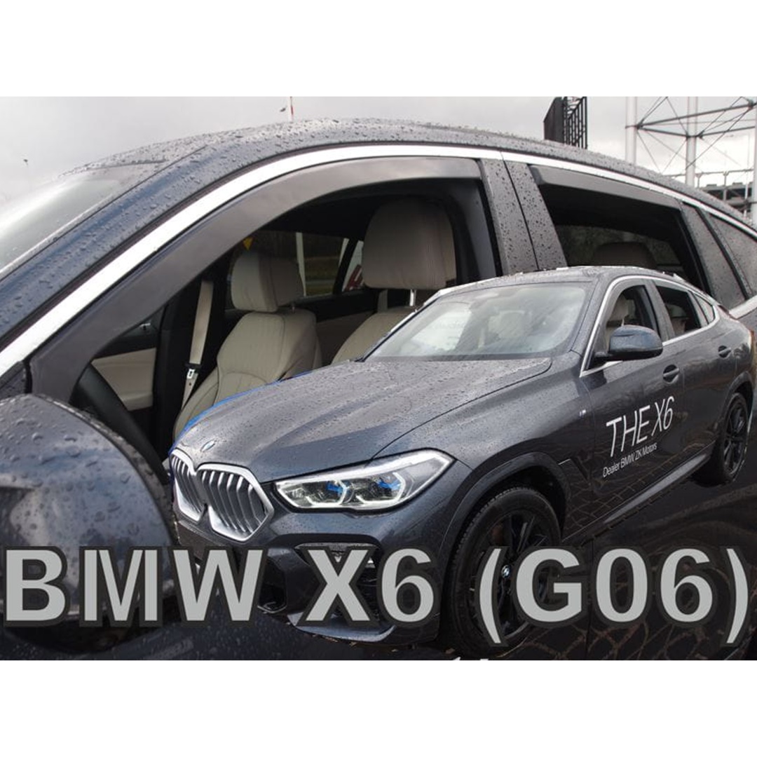 Ανεμοθραυστες Για Bmw X6 G06 5D 2019+ Σετ Αυτοκινητου Απο Ευκαμπτο Φιμε Πλαστικο HEKO - 4 Τεμ.
