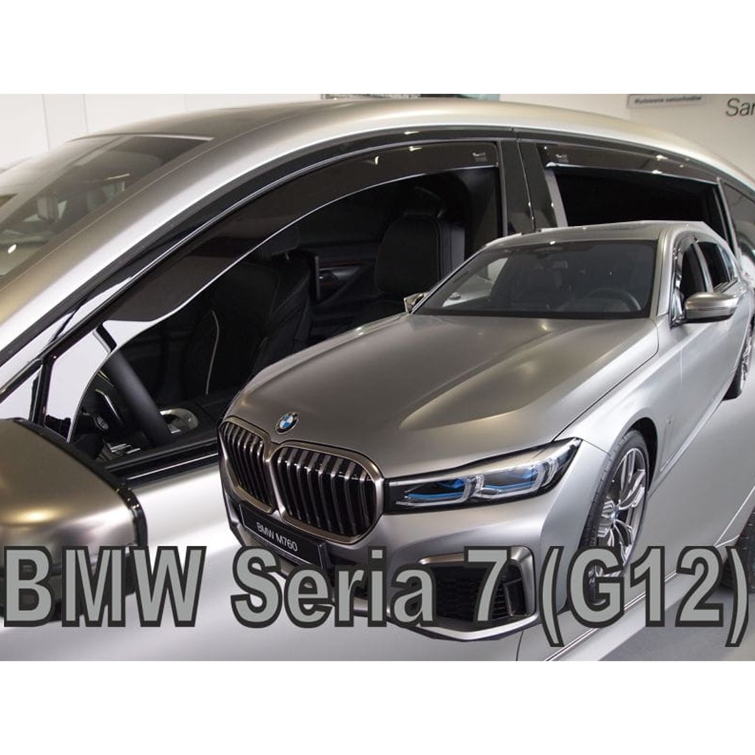 Ανεμοθραυστες Για Bmw G12 Σειρα 7 4D 2015+ Σετ Αυτοκινητου Απο Ευκαμπτο Φιμε Πλαστικο HEKO - 4 Τεμ.