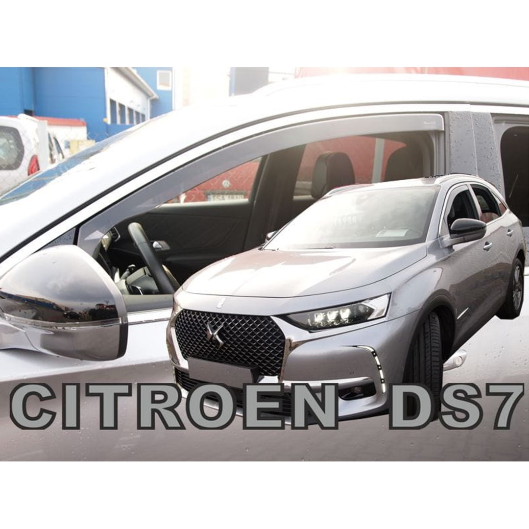 Ανεμοθραυστες Για Citroen DS7 Crossback 5D 2018-2021 Ζευγαρι Απο Ευκαμπτο Φιμε Πλαστικο HEKO - 2 Τεμ.