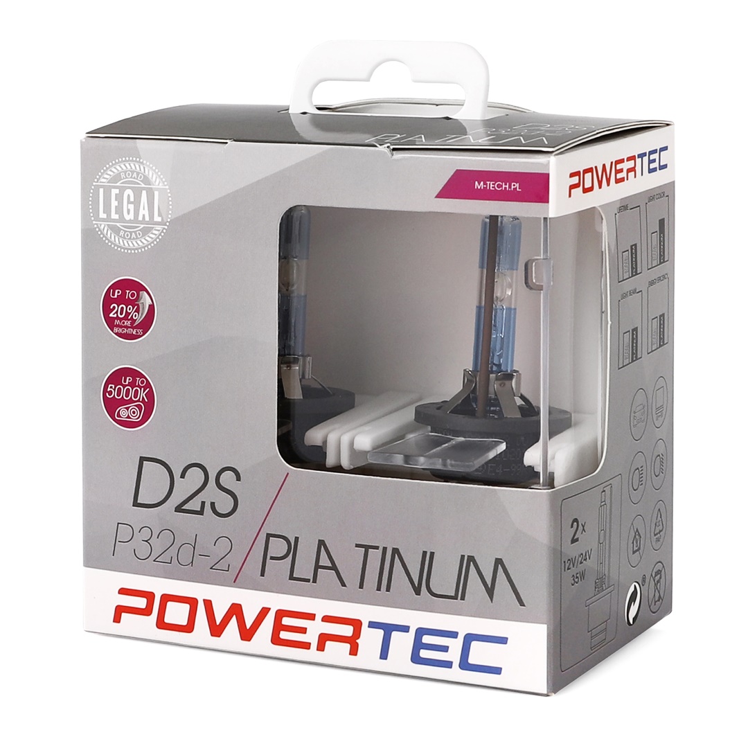 D2S 12V 35W P32D-2 5.000K Powertec Platinum 2τεμ. M-TECH - Thumbnail 2