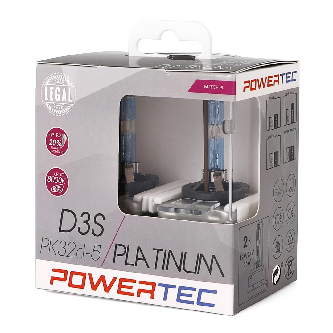 D3S 12V 35W P32D-5 5.000K Powertec Platinum 2τεμ. M-TECH - Thumbnail 2