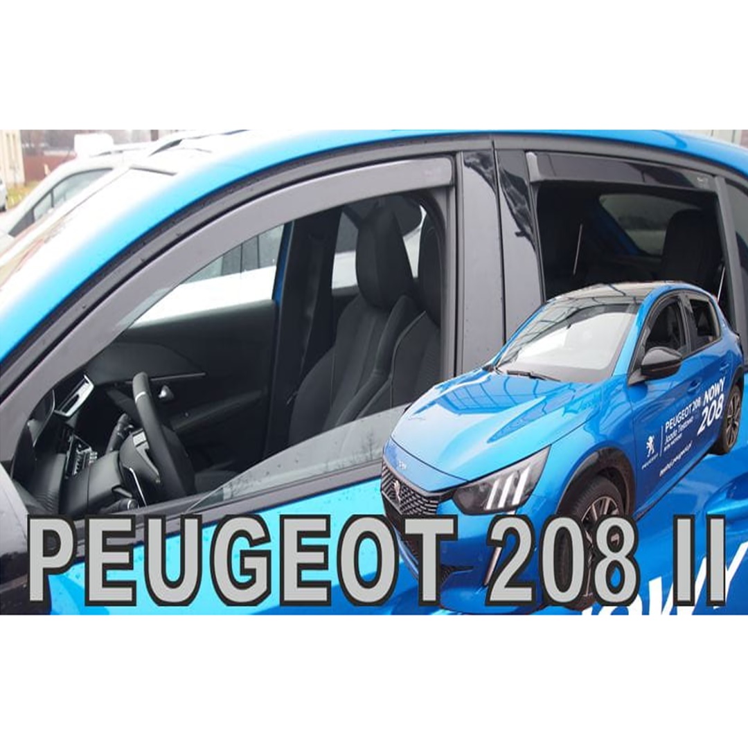 Ανεμοθραυστες Για Opel Corsa F 5D 2019+ / Peugeot 208 5D 2019+ Σετ Αυτοκινητου Απο Ευκαμπτο Φιμε Πλαστικο HEKO - 4 Τεμ.