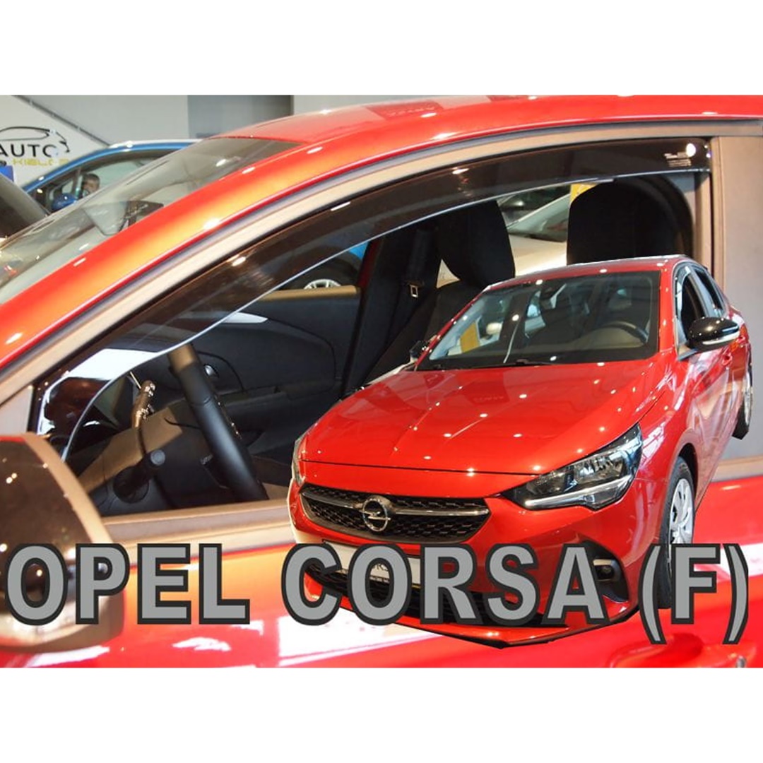 Ανεμοθραυστες Για Opel Corsa F 5D 2019+ / Peugeot 208 5D 2019+ Ζευγαρι Απο Ευκαμπτο Φιμε Πλαστικο HEKO - 2 Τεμ.