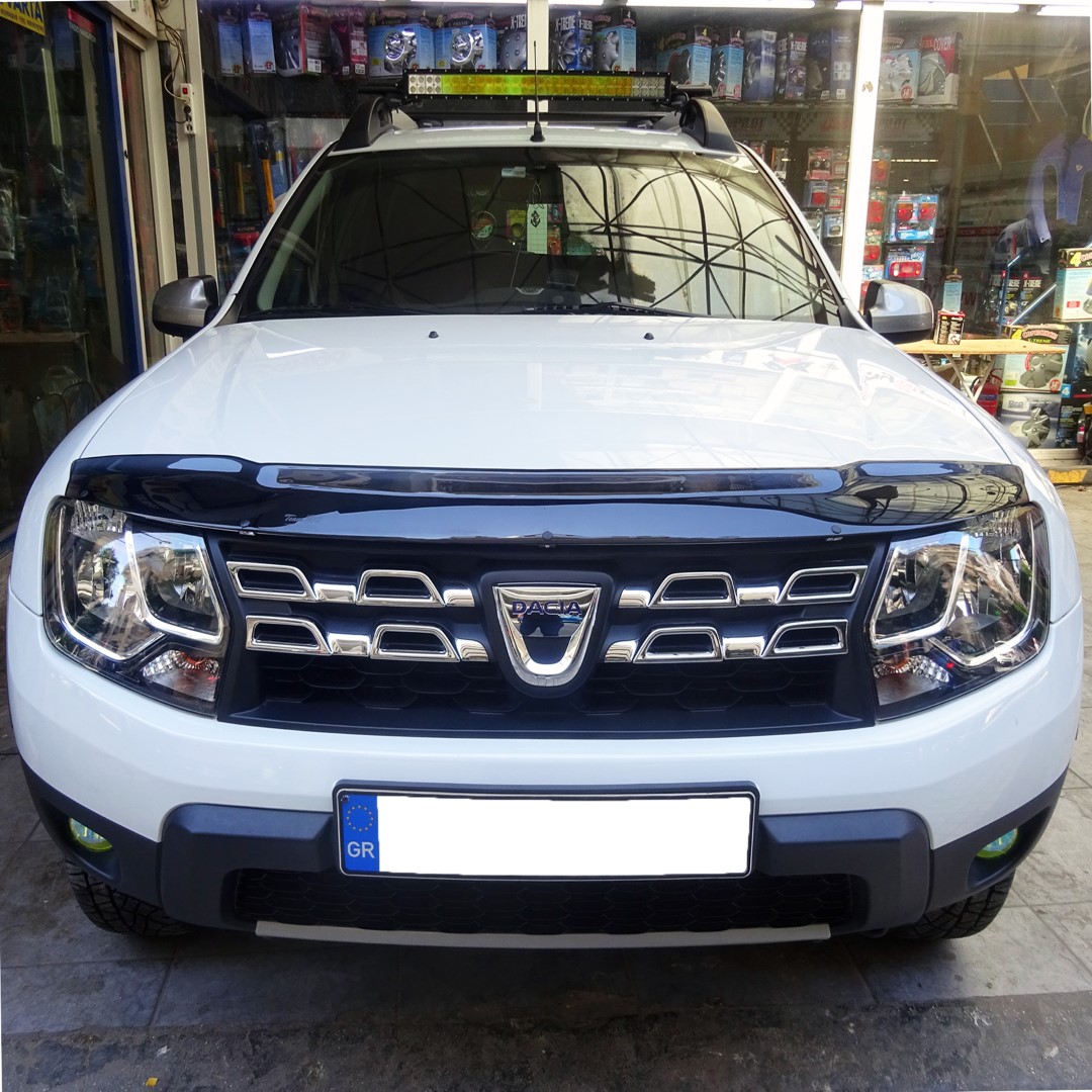 Ανεμοθραυστης Καπω Αυτοκινητου Για Dacia Duster 2010-2018 Απο Ευκαμπτο Φιμε Πλαστικο HEKO - 1 Τεμ. - Thumbnail 2