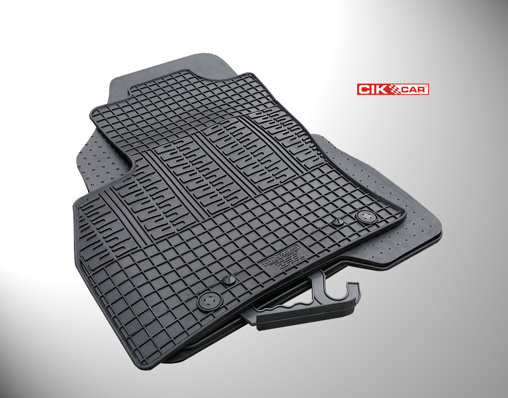 CIK - Πατακια Αυτοκινητου Απο Λαστιχο Για Citroen Nemo Multispace / Peugeot Bipper Tepee / Fiat Qubo 2008+ Σε Μαυρο Χρωμα Με Κουμπωματα - 4 Τεμ. (RM.CI.0011/CK) - Thumbnail 2