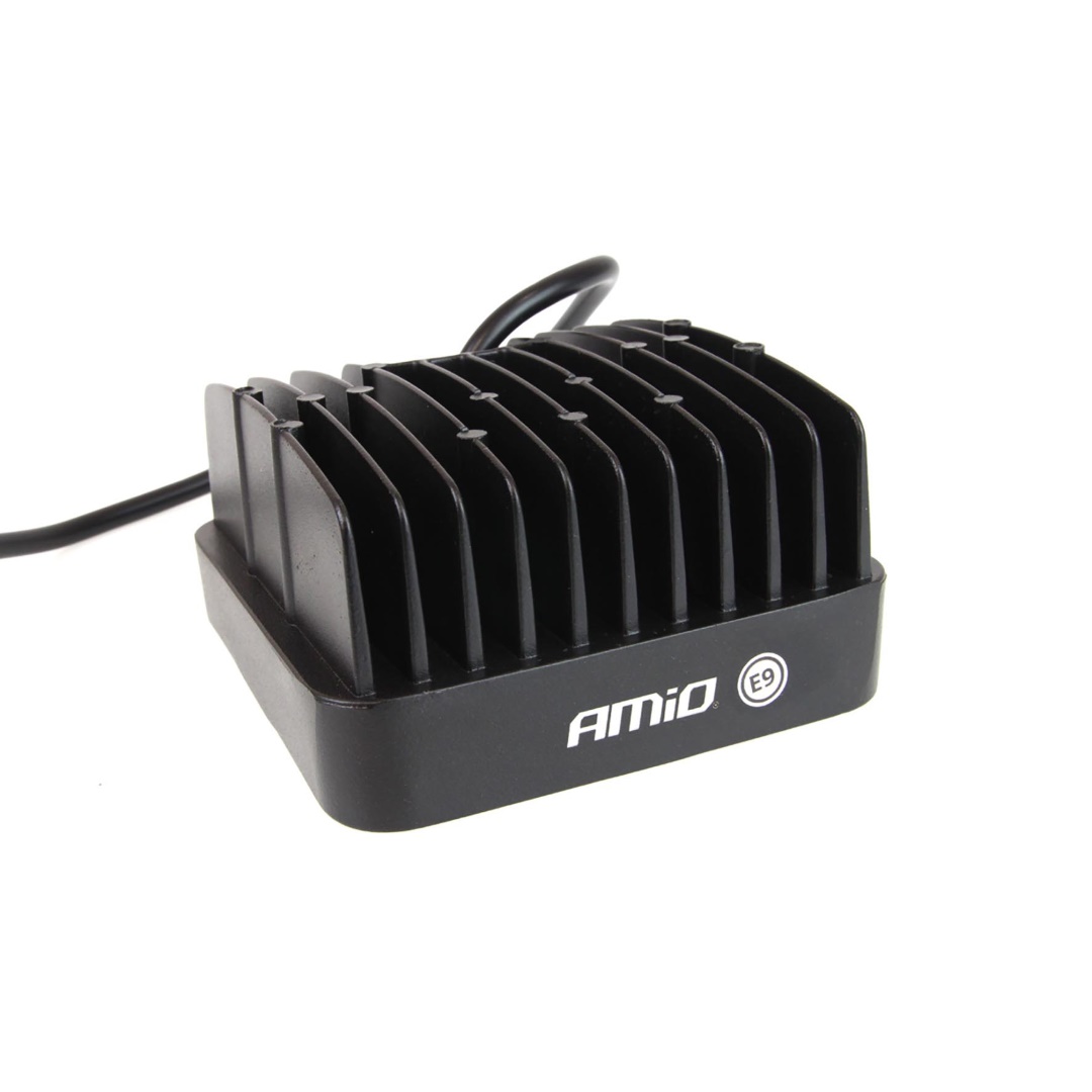 AMIO - Προβολέας Εργασίας LED AWL05 Flat 4000LM 48W 9-60V 16LED - Ισχυρός Φωτισμός & Απόδοση Σε Δύσκολες Συνθήκες - 108X108X57MM - 1 Τεμ. (01700/AM) - Thumbnail 4