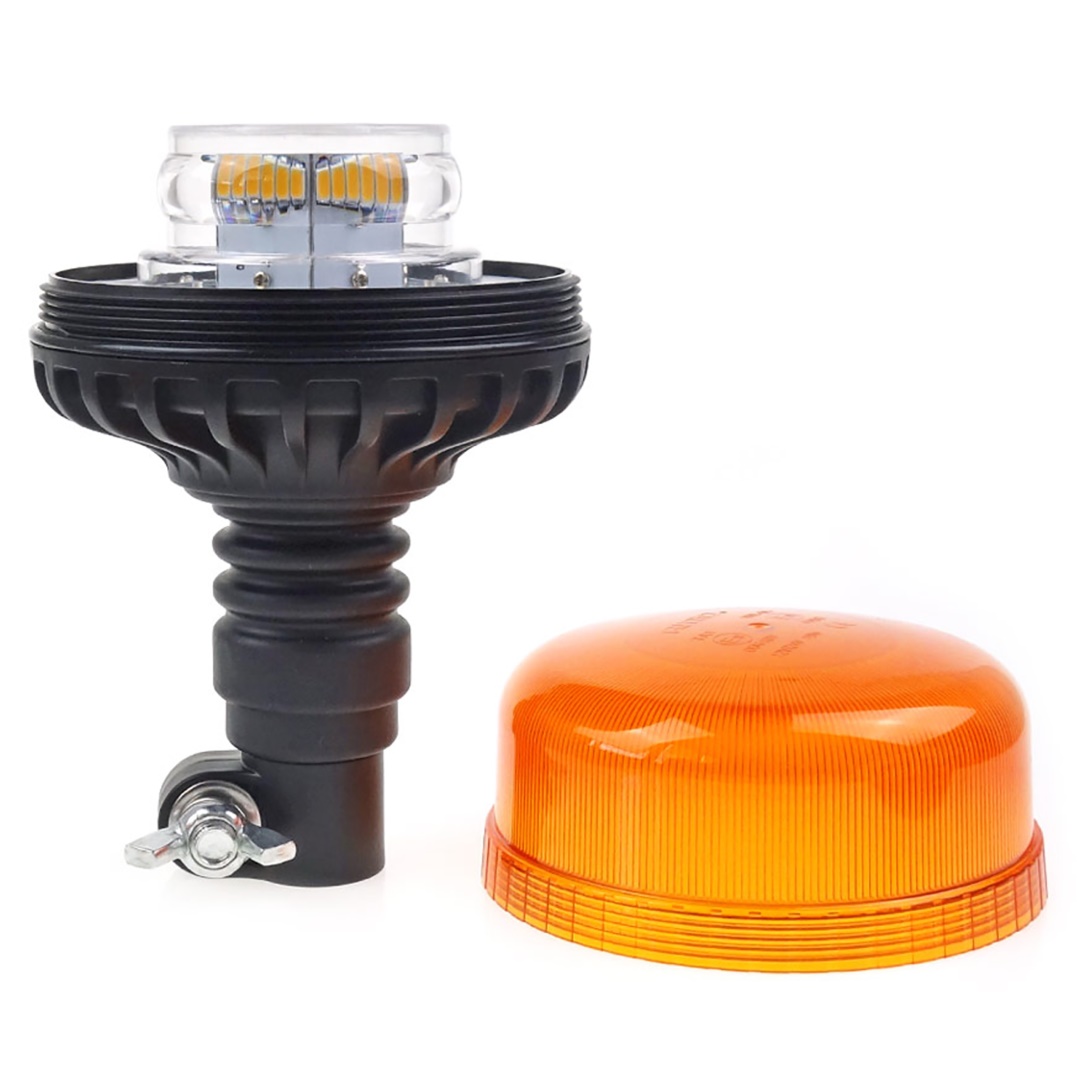 AMIO - Φαρος W03P 12V/24V 36LED Βιδωτος Ελαστικος Πορτοκαλι IP56 - 1 Τεμ. (02293/AM) - Thumbnail 2