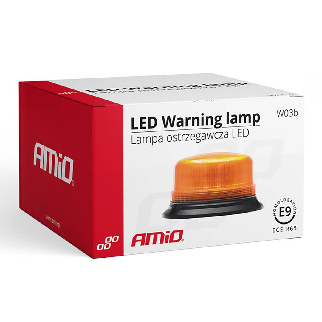 AMIO - Φαρος W03B 12V/24V 36LED Βιδωτος (3 Βιδες) Πορτοκαλι IP56 136X68MM - 1 Τεμ. (02296/AM) - Thumbnail 5