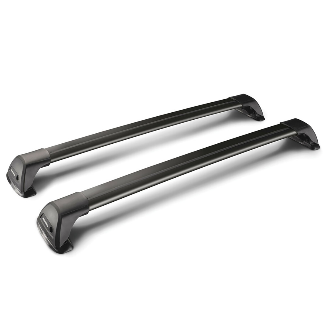 Μπαρες Οροφης Αλουμινιου Μαυρη YAKIMA Flush Bar Standard 100CM 2τεμ. Με Κλειδι