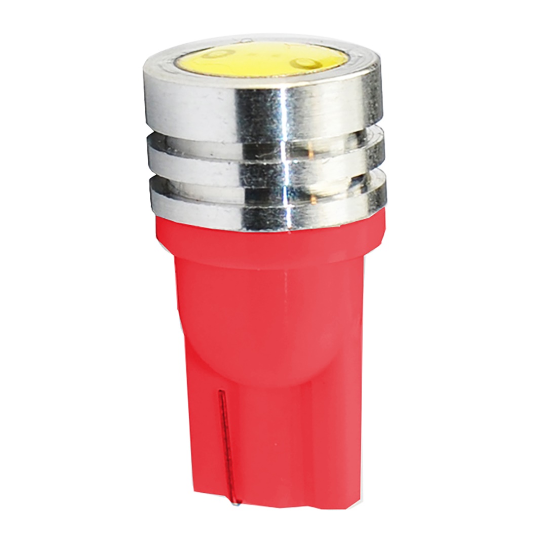 T10 W5W 12V W2,1X9,5D LED 1XHP Κοκκινο (καρφωτο Ακαλυκο) Blister 2τεμ. M-TECH