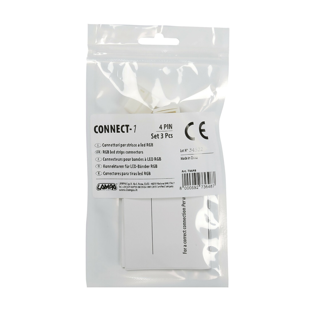 Ανταλλακτικο Φις CONNECT-1 4 Pin Για Ταινια LED Rgb 3 Τεμ - Thumbnail 3