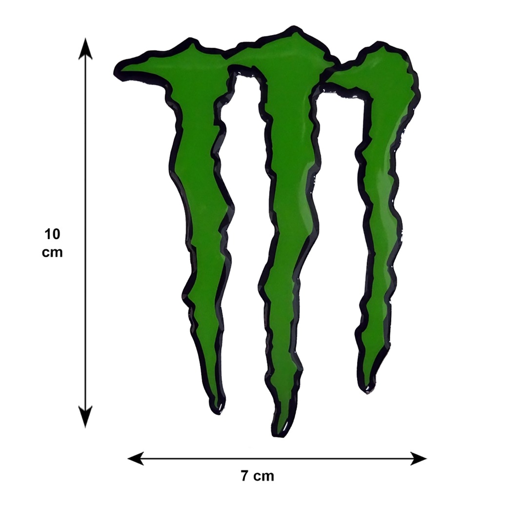 MONSTER ΑΥΤΟΚΟΛΛΗΤΟ 10 cm ΠΡΑΣΙΝΟ ΜΕ ΕΠΙΚΑΛΥΨΗ ΕΠΟΞΕΙΔΙΚΗΣ ΡΥΤΙΝΗΣ (ΥΓΡΟ ΓΥΑΛΙ)  - 1 ΤΕΜ.