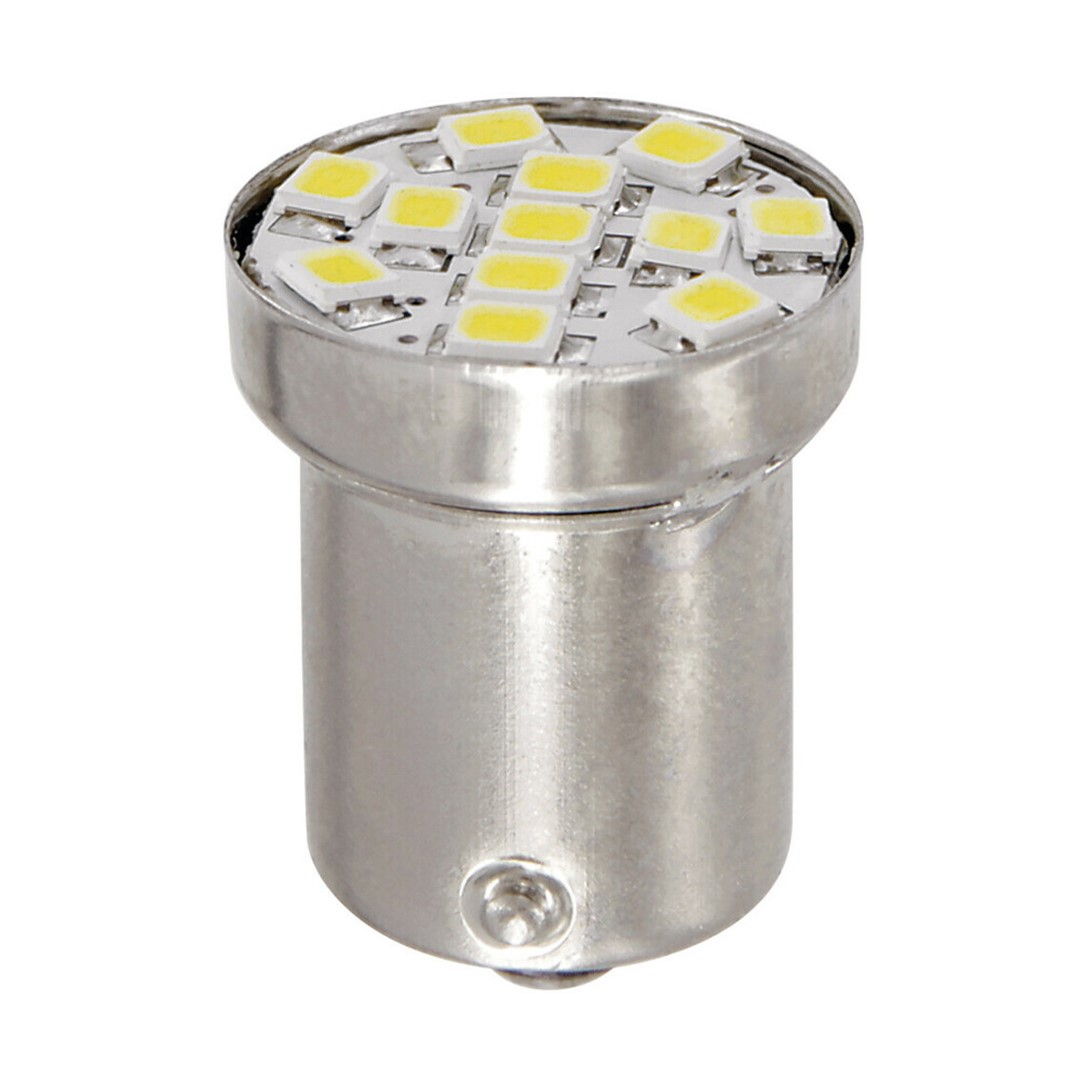 R5W BA15S 24/28V 120LM 12SMD LED X 1 Chips Hyper LED Λευκα 20TEM.