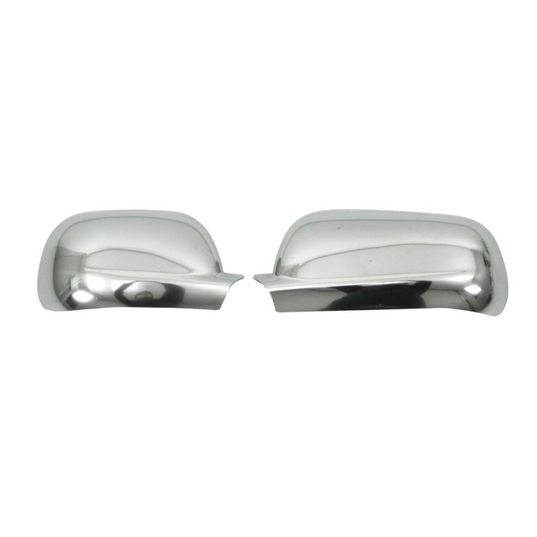 Καπακια Καθρεπτων Για Seat Ibiza 5D 1999-2002 /toledo/ Cordoba/ Bora/ Golf 4/ Passat Χρωμιου Ασυμμετρα Σατινε Πλαστικα - 2 Τεμ.