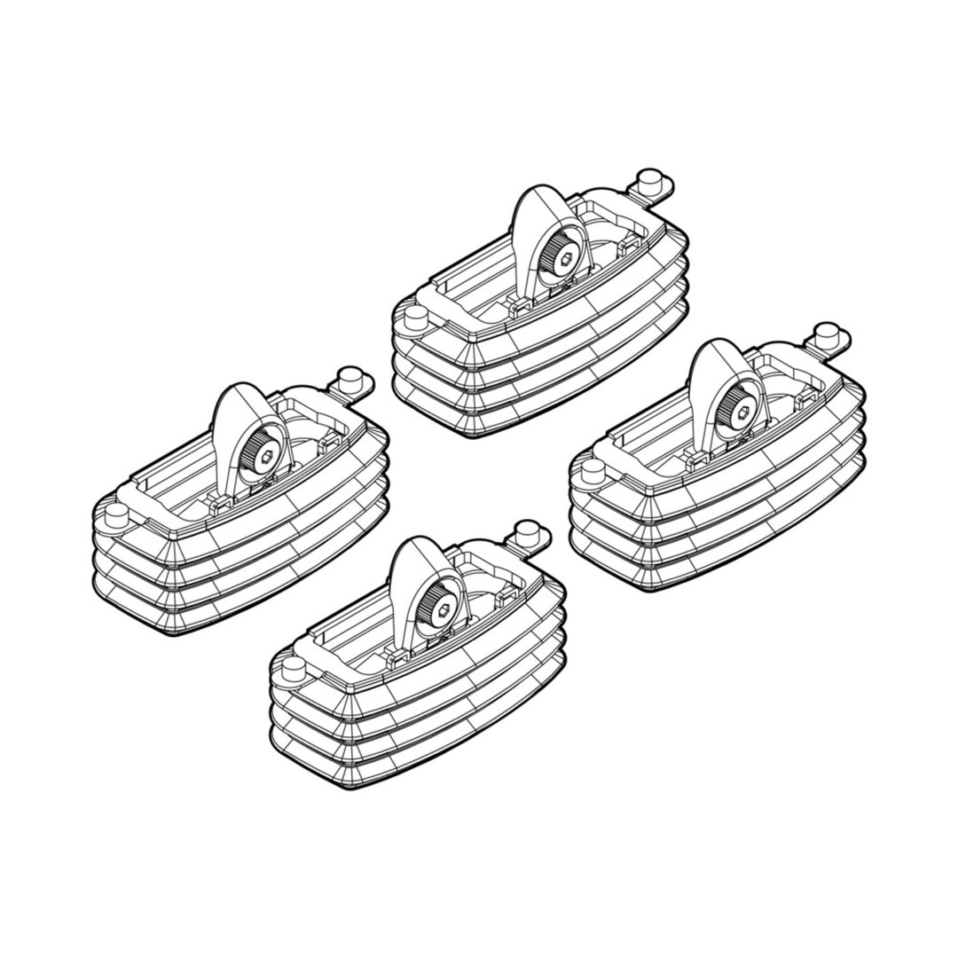 Ακρα Για Μπαρες NORDRIVE Για Fiat Idea 01/04-11/12 Kit
