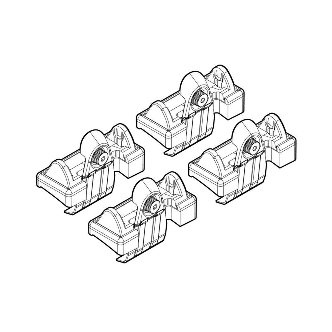 Ακρα Για Μπαρες NORDRIVE Για Peugeot 1007 05/05-05/10 Kit